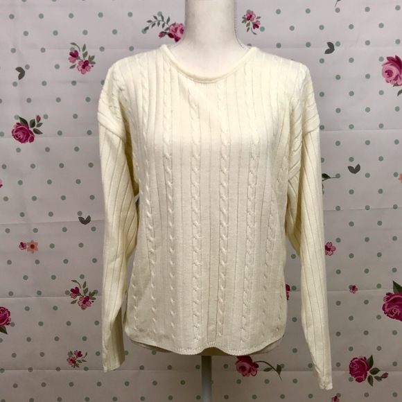 Halston | Cream Sweater - Picture 1 of 8